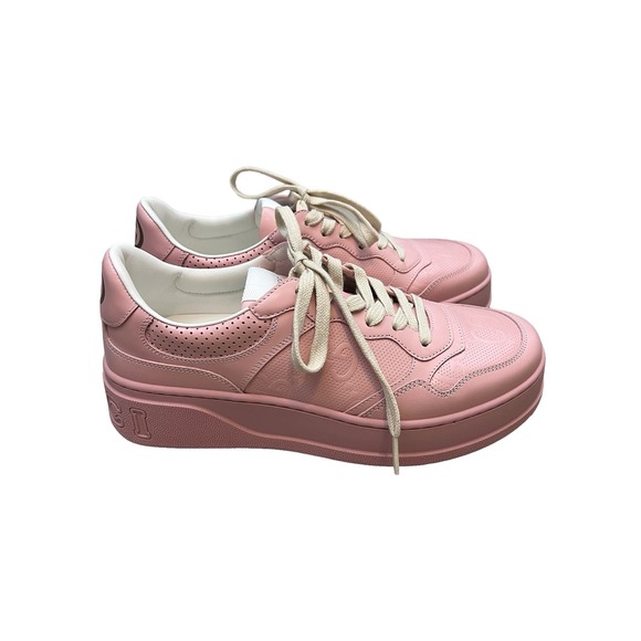 Gucci GG Supreme Sneaker Pink Embossed size 40.5 - Picture 2 of 8